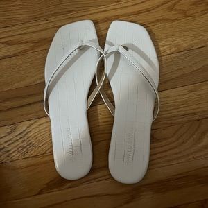 White Flip Flops